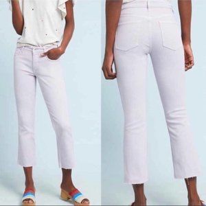Anthropologie Pilcro and the Letterpress Lilac Lavender Cropped Jeans NWT sz 31